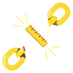 straight ruler and chains