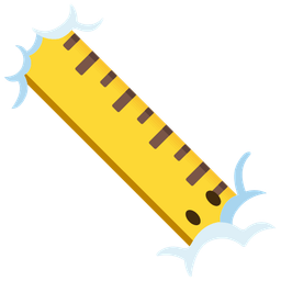 straight ruler and face in clouds