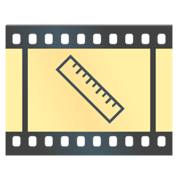 straight ruler and film frames