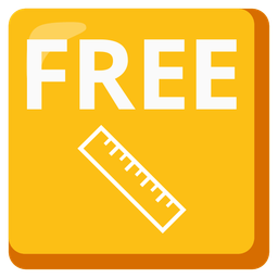 straight ruler and FREE button