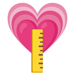 straight ruler and growing heart