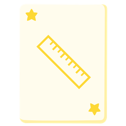 straight ruler and joker