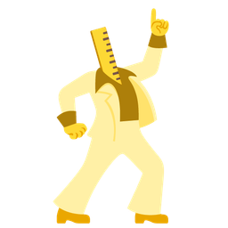 straight ruler and mirror ball