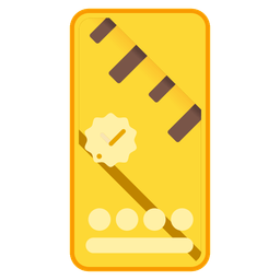 straight ruler and mobile phone