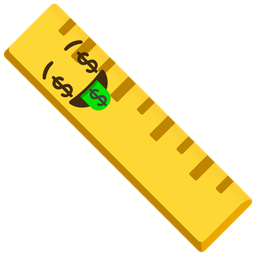 Straight ruler and Money-mouth face