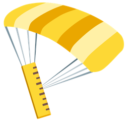 straight ruler and parachute