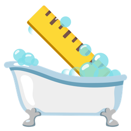 straight ruler and soap