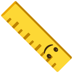 Straight ruler and Upside-down face