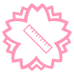 straight ruler and white flower