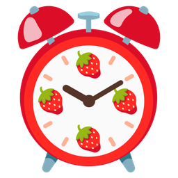 strawberry and alarm clock