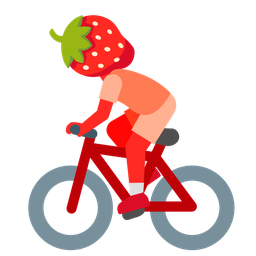 strawberry and bicycle
