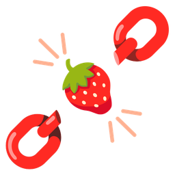 strawberry and chains
