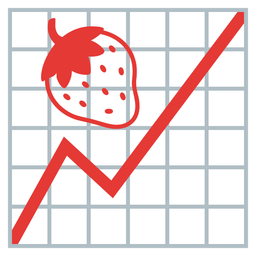 strawberry and chart increasing