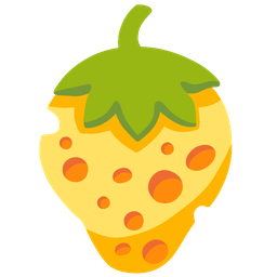 strawberry and cheese wedge