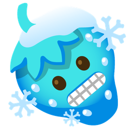 strawberry and cold face