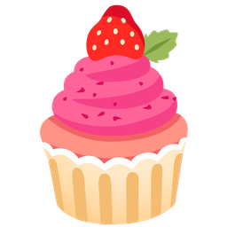 strawberry and cupcake