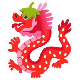 strawberry and dragon