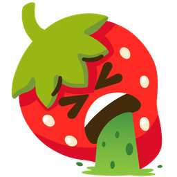 strawberry and face vomiting