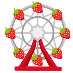 strawberry and ferris wheel