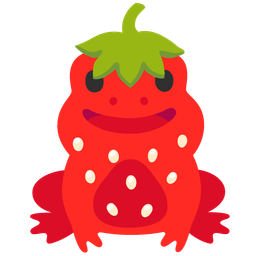 strawberry and frog