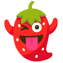 strawberry and ghost