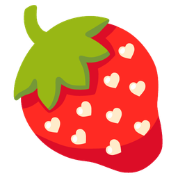 strawberry and heart suit