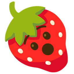strawberry and hushed face