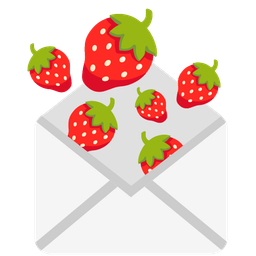 strawberry and love letter