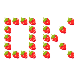 strawberry and OK button