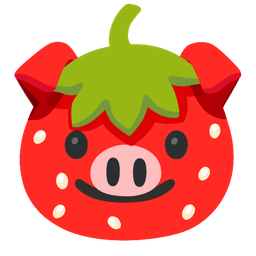 strawberry and pig face