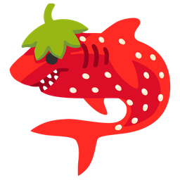 strawberry and shark