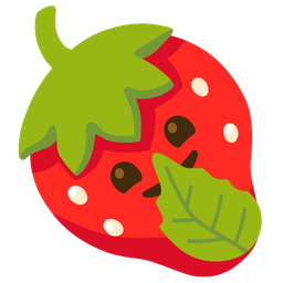 strawberry and shushing face