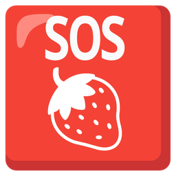 strawberry and SOS button
