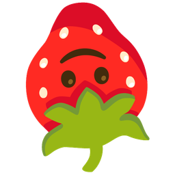 Strawberry and Upside-down face