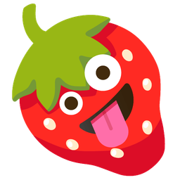 Strawberry and Zany face