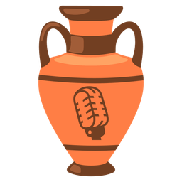 studio microphone and amphora