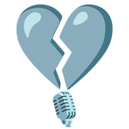 studio microphone and broken heart