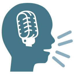 studio microphone and busts in silhouette