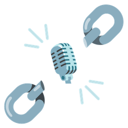 studio microphone and chains