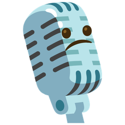 studio microphone and confused face