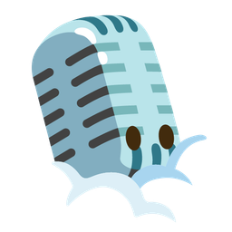 studio microphone and face in clouds