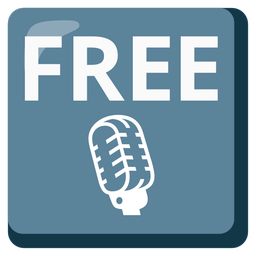 studio microphone and FREE button