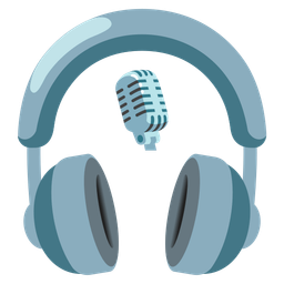 studio microphone and headphone