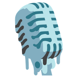 Studio microphone and Melting face