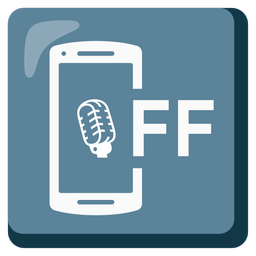 studio microphone and mobile phone off