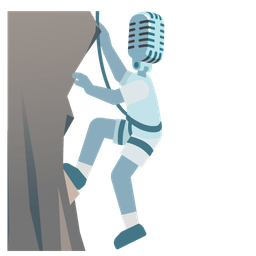 studio microphone and mountain