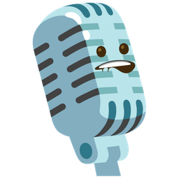 studio microphone and mouth