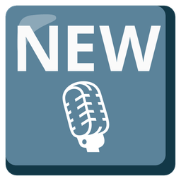 studio microphone and NEW button