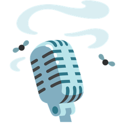 studio microphone and pile of poo