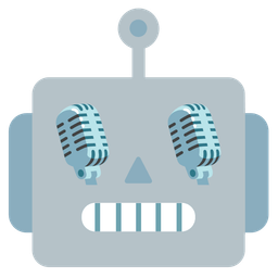 studio microphone and robot